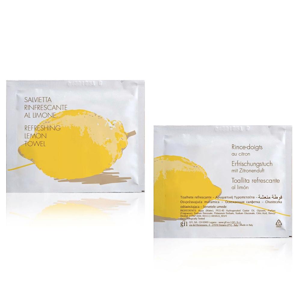 SALVIETTA RINFRESCANTE AL LIMONE IN VISCOSA GRAMMO CT=200PZ
