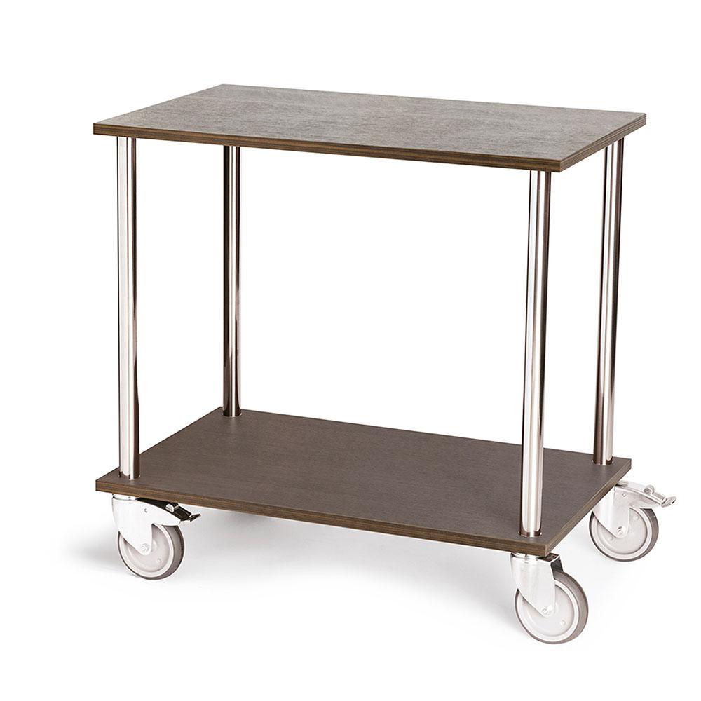 CARRELLO DUE RIPIANI IN ROVERE 80X50X80cm