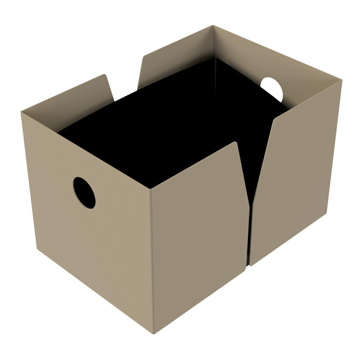 PORTA SECCHIELLI GEMINI LARGE SABBIA 6 BOTT. 32X48X32CM