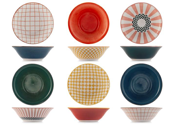 COPPETTA DECORAZIONE RIGHE ASSORTITE CM 12.5