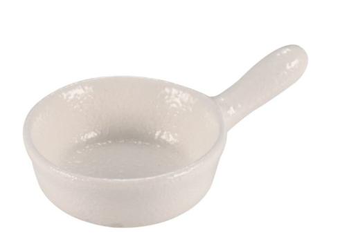 PADELLINA FINGER FOOD BIANCA RUPIS 6x10 h 3,5 cm
