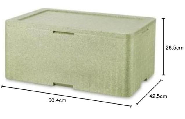 CASSA TERMICA VERDE CT10 DIM.60X42X26CM