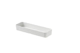 VASSOIO MIS.28X9X4H BORDI DRITTI MELAMINA BIANCA