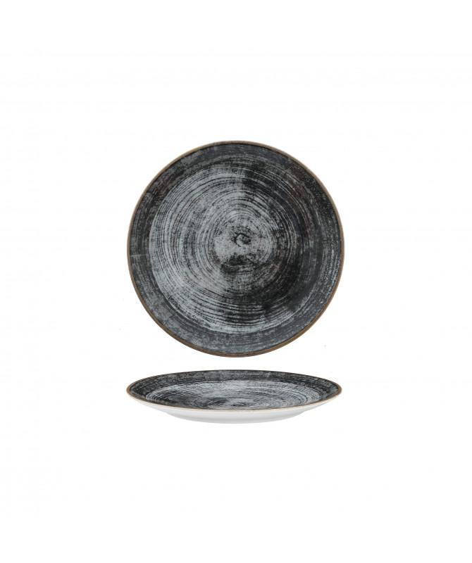 PIATTO FRUTTA 21CM BLACK ROUND