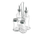 OLIERA IN VETRO MOD.SLIM C/STAND 4PZ