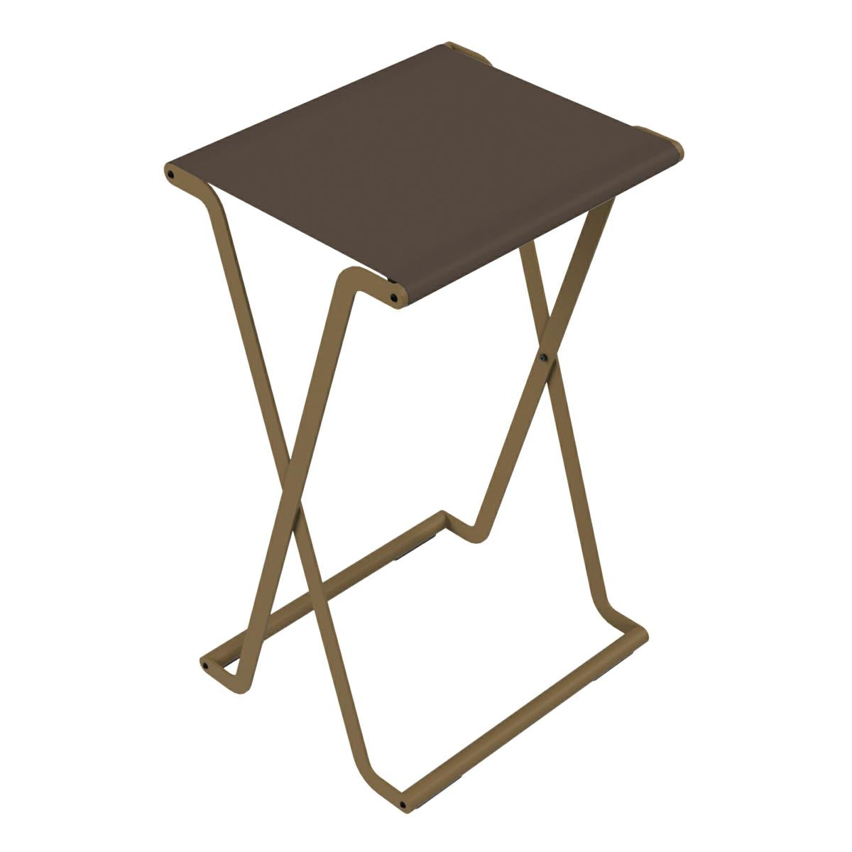 PORTA VASSOIO FLEXO CORTEN RIV. ST06 MARRONE 43X51X86,5CM