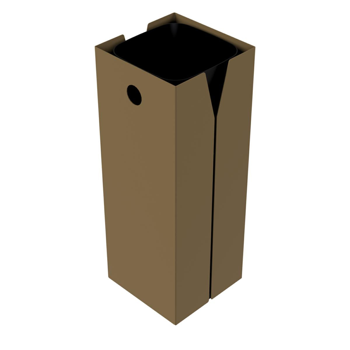PORTA SECCHIELLI GEMINI STANDARD CORTEN 4 BOTT 31X31X86CM