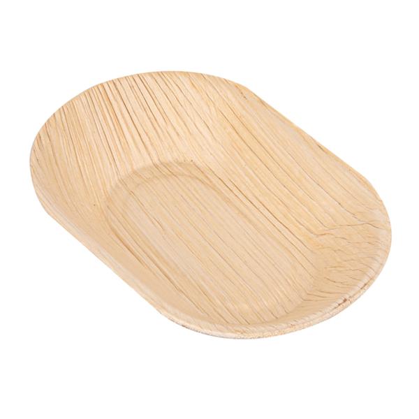 PIATTO "ARECA" CM.11X7X2,5H NATURALE CF=25PZ