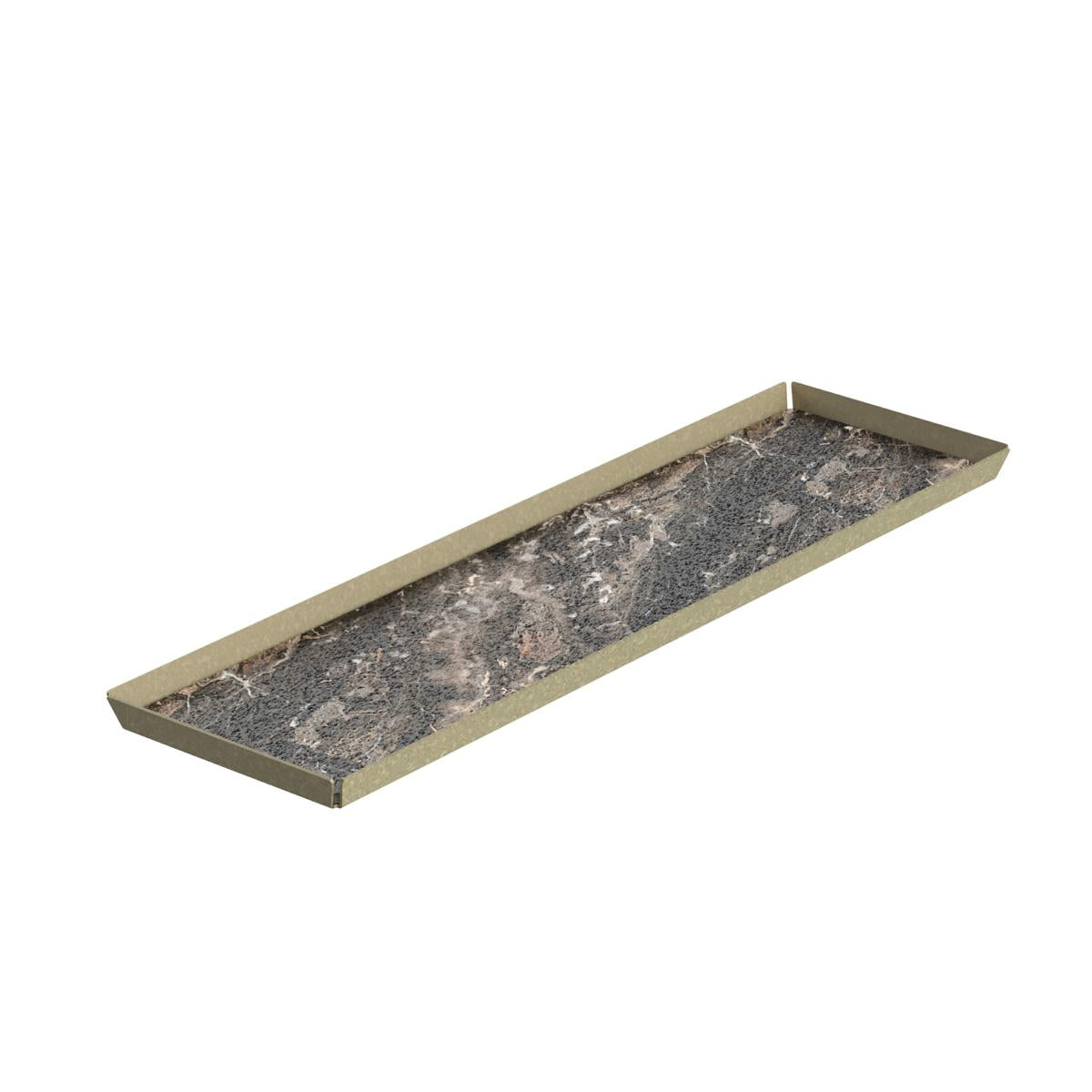 VASSOIO PASTICCERIA INOX VERN. SABBIA HPL ROYALE 20X60CM