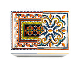PIATTO RETTANGOLARE 30X20 POSITANO STW DECORATO