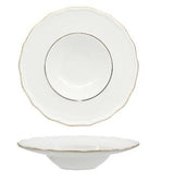 PIATTO PASTABOWL DIANA BORDO DOPPIO FILO ORO 28CM