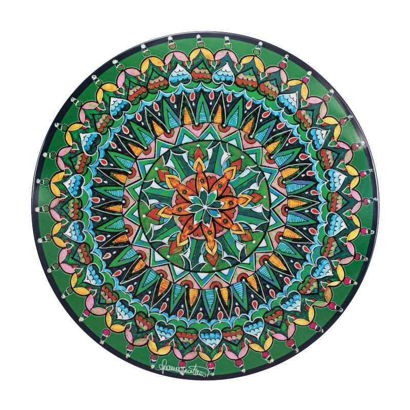 POLYCHROMOS TOVAGLIETTA VERDE MELAMINA DESIGN MANDALA Ø34