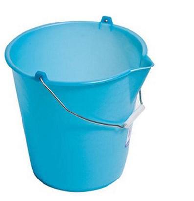 SECCHIO TONDO CON BECCO 12LT AZZURRO