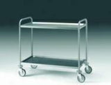 CARRELLO 2 RIPIANI DIM.1000X500 ACCIAIO INOX