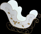 SLITTA DECO COL BIANCO ORO 112 39 87 CM
