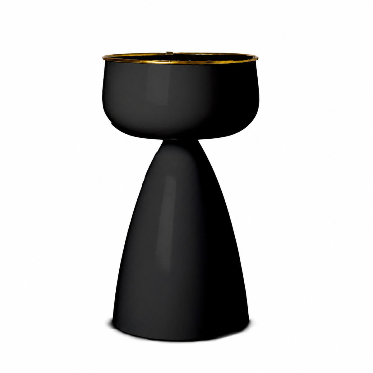VASO FIORIERA PROVENZA NERO H62