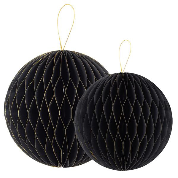 CF 2 SFERE CARTA CM 25/30 NERO/ORO