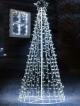 ALBERO DI NATALE STYLE PROF 4MT 864 LED BIANCO C/FLASH