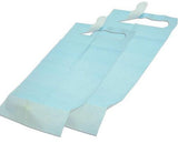 BAVAGLIO MONOUSO C/TASCA 37X66CM CELESTE CF=50PZ
