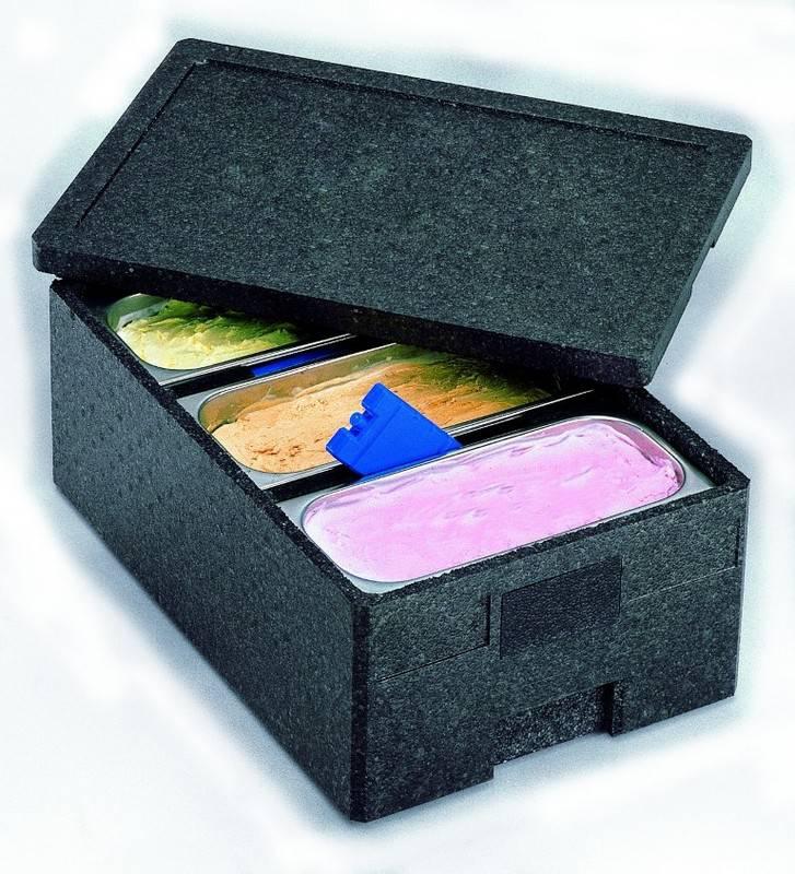 CONTENITORE ISOTERMICO PER GELATERIA CON DIVISORI