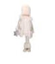 ADDOBBI NATALIZI BAMBINA TESSUTO C/CAPPELLO BIANCO 22X16XH50