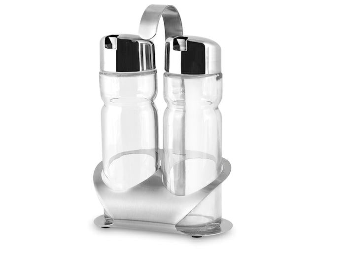 OLIERA IN VETRO T/INOX 2PZ