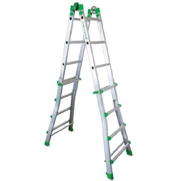 SCALA TELESCOPICA INALLUMINIO 4+4