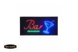 INSEGNA LUMINOSA 'BAR' 24x48x2cm