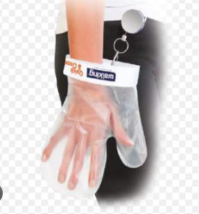 GUANTO TRASPARENTE QUICK&CLEAN 3 BRACCIALI RING WALKING 3PZ