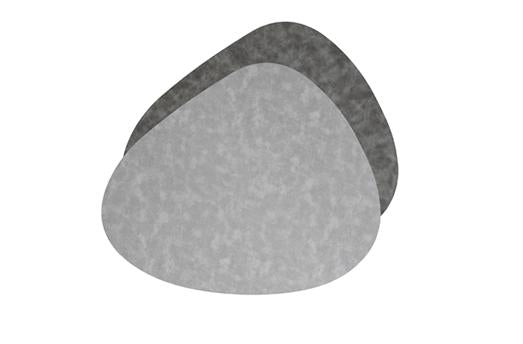 TOVAGLIETTA STONE SUEDE IN PVC BIC.GRIGIO 45X38