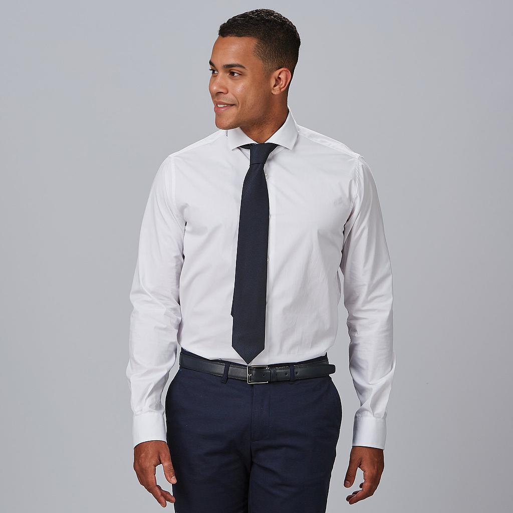 CAMICIA UOMO SLIM FIT C/ITALIANO 'STEFANO' BIANCA
