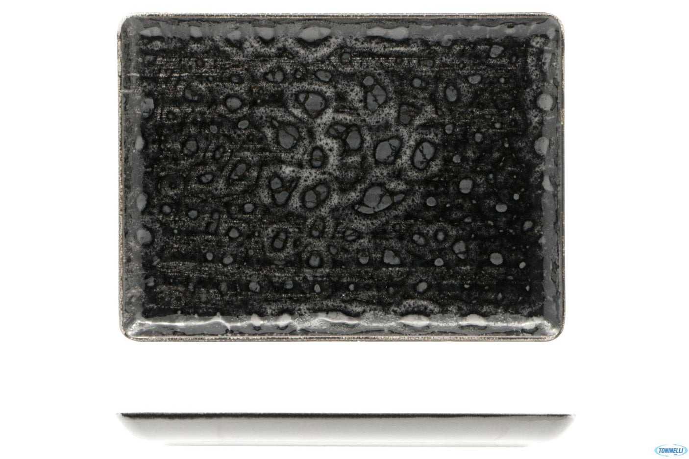 PIATTO RETTANGOLARE CM.30X22 MATHERIA BLACK