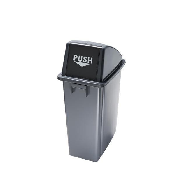 GETTACARTE 60LT "OFFICE" PUSH GRIGIO C/COPERCHIO