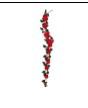 FESTONE IN TESSUTO STELLA DI NATALE ROSSO CM185X25,4