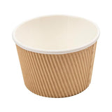 TERRINE DOPPIA PARETE D.11,5/8,8X7,5H ONDULATO 500ML CF=25PZ
