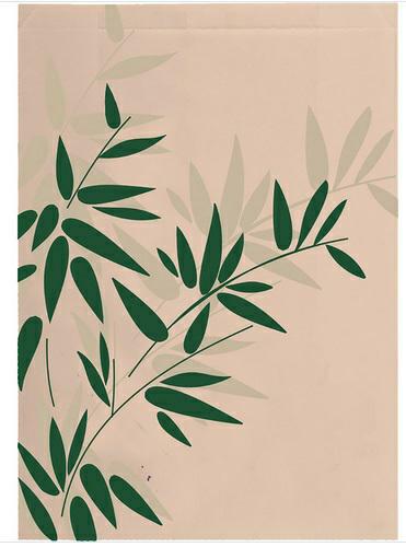 SACCHETTO CROISSANT "FEEL GREEN" 19+8X26CM CF=500PZ
