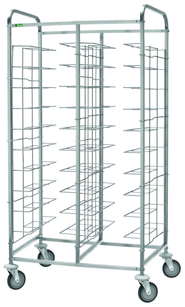 CARRELLO INOX PORTAVASSOI FILO 20 VASSOI