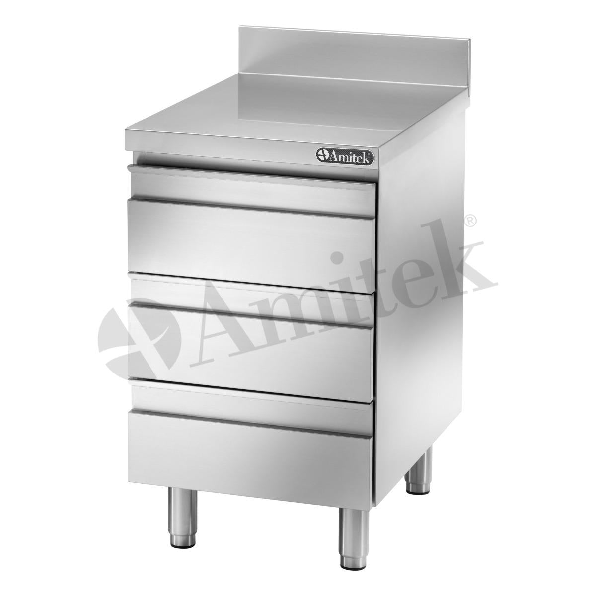 CASSETTIERA 3 CASSETTI CAS73A 50X70X95CM C/ALZATINA