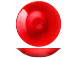 CENTROTAVOLA IN VETRO 40CM CHARM RED GLITTERATO