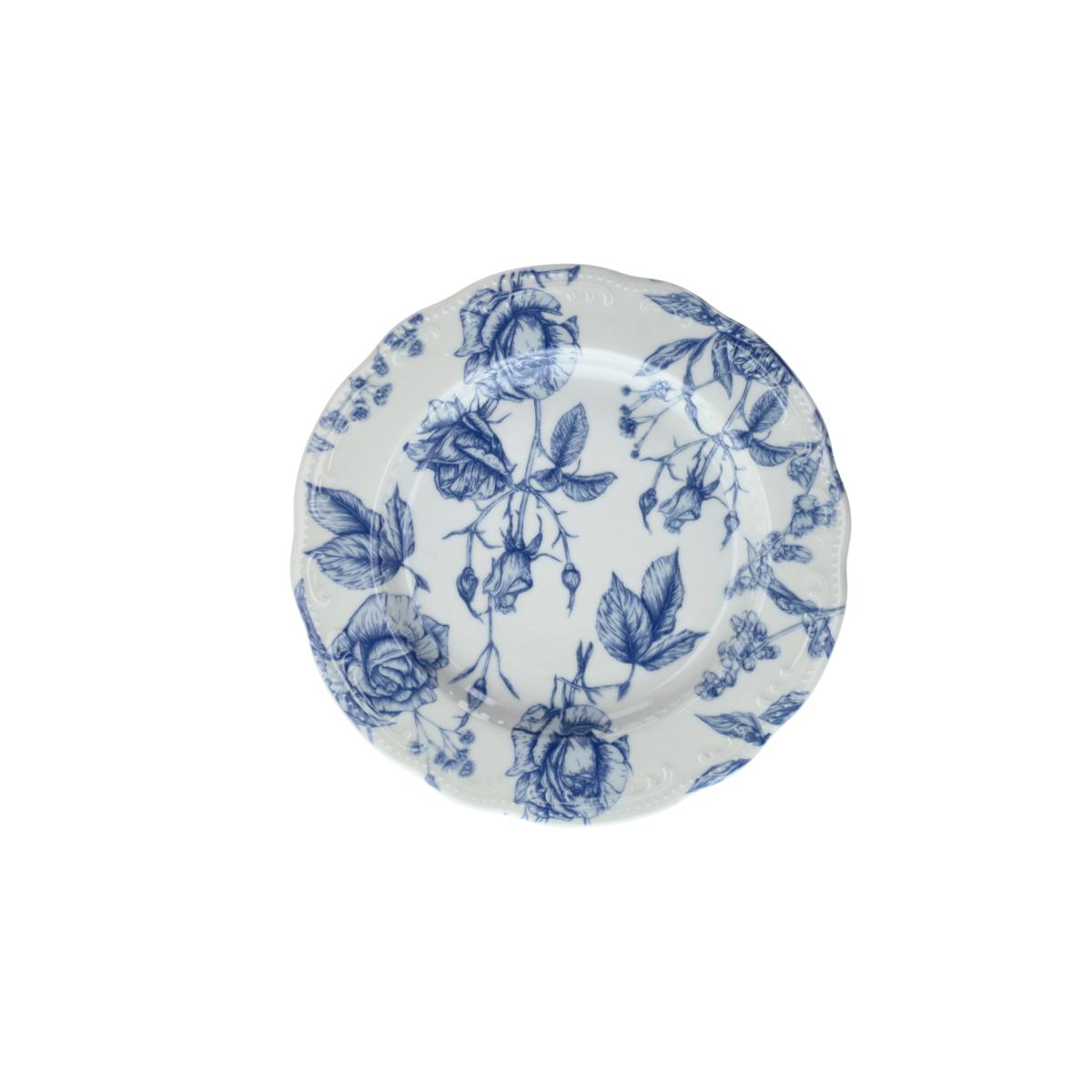 PIATTO DOLCE CM 22 WIENNA BLU ROSES