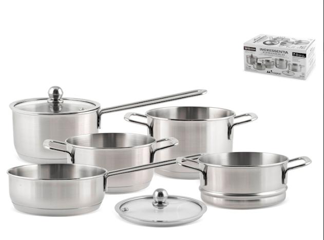 BATTERIA 7PZ INX INOX ESSENTIA-7025