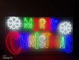 MERRY CHRISTMAS NEONFLEX LED 270X150 MULTICOLOR