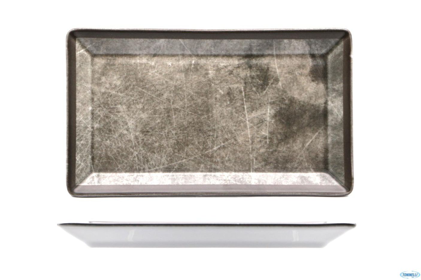 PIATTO RETTANGOLARE KIMI 26X15CM "BROWN SKETCH"