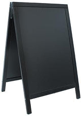 LAVAGNA DA TERRA DUPLO NERO IN LEGNO 85X55