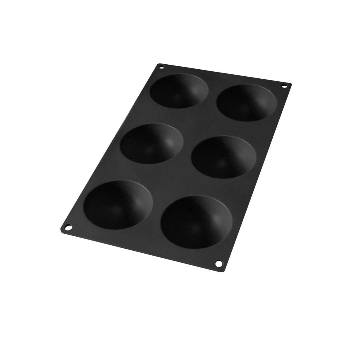 VASSOIO CUBETTI GHIACCIO 6 SEMISFERE NERO