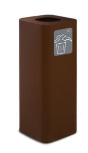 BIDONE/GETTACARTE 60 LT CORTEN CM.30X30H80 INDIFFERENZIATO