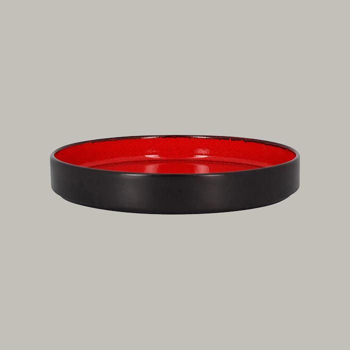FIRE PIATTO FONDO ROSSO 27CM