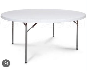TAVOLO CATERING TONDO 180X74H GAMBE PIEGHEVOLI