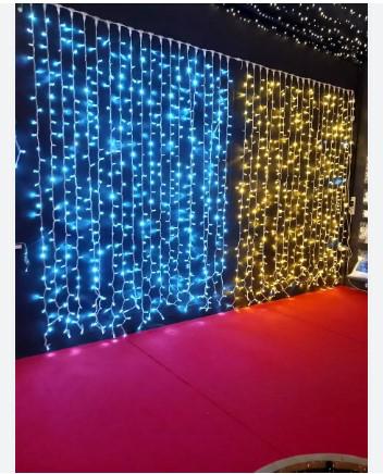 TENDA 300 LED ICE FLASH CALDA MIS 1 MT DISCESA 3 MT