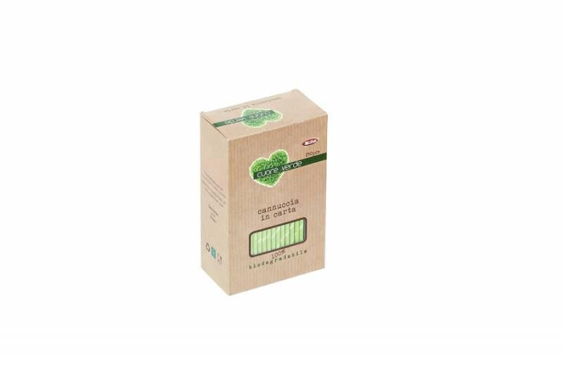 CANNUCCE CARTA BIO VERDE CM 21X6MM 250PZ